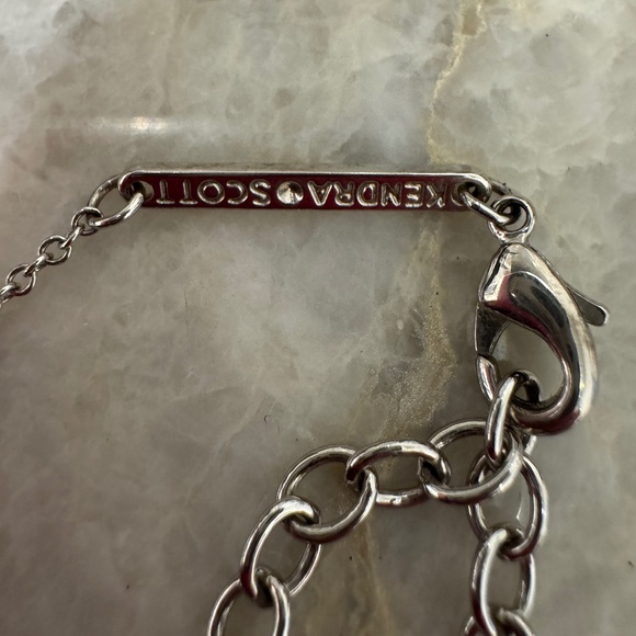 Kendra Scott Ari Heart Multi Strand Necklace Silver - Picture 7 of 7